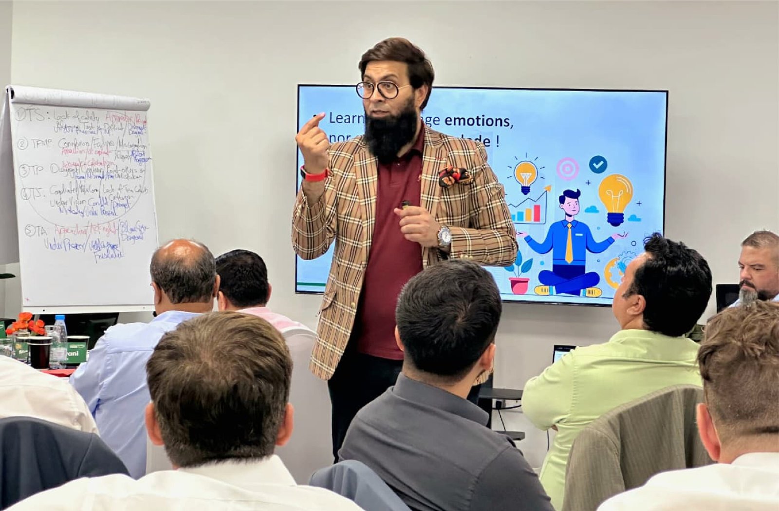 A facilitator leading a Million Smiles Global workshop